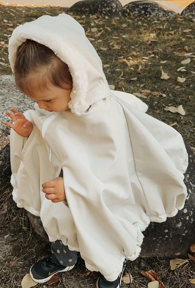 Poncho Hybride Crème