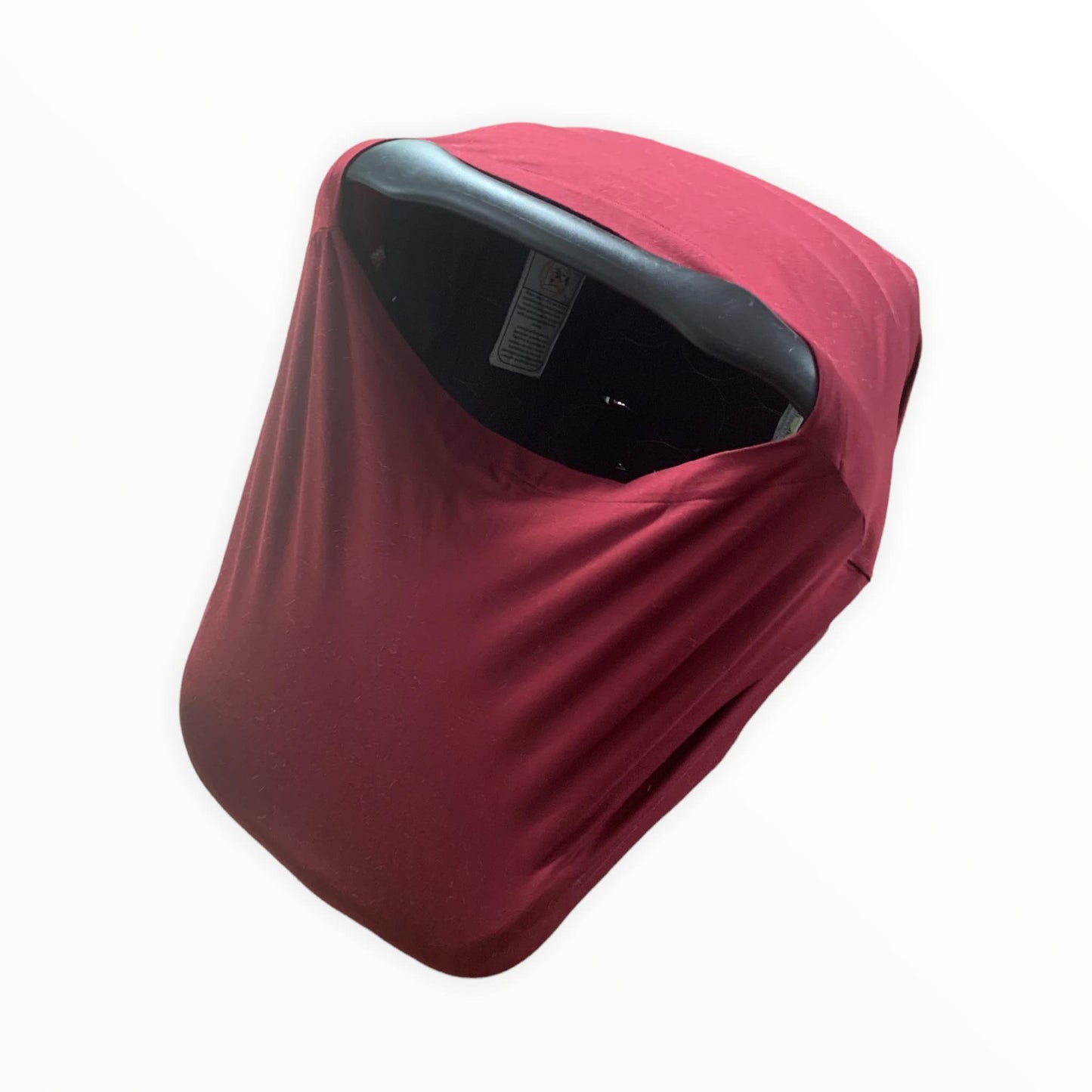 Burgundy shell/breastfeeding cover