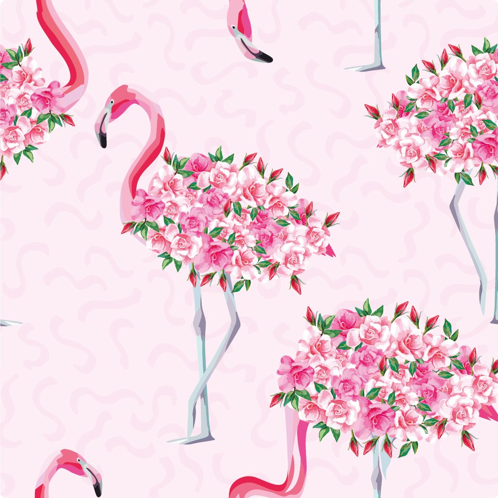 BUTTERFLY flamingo print
