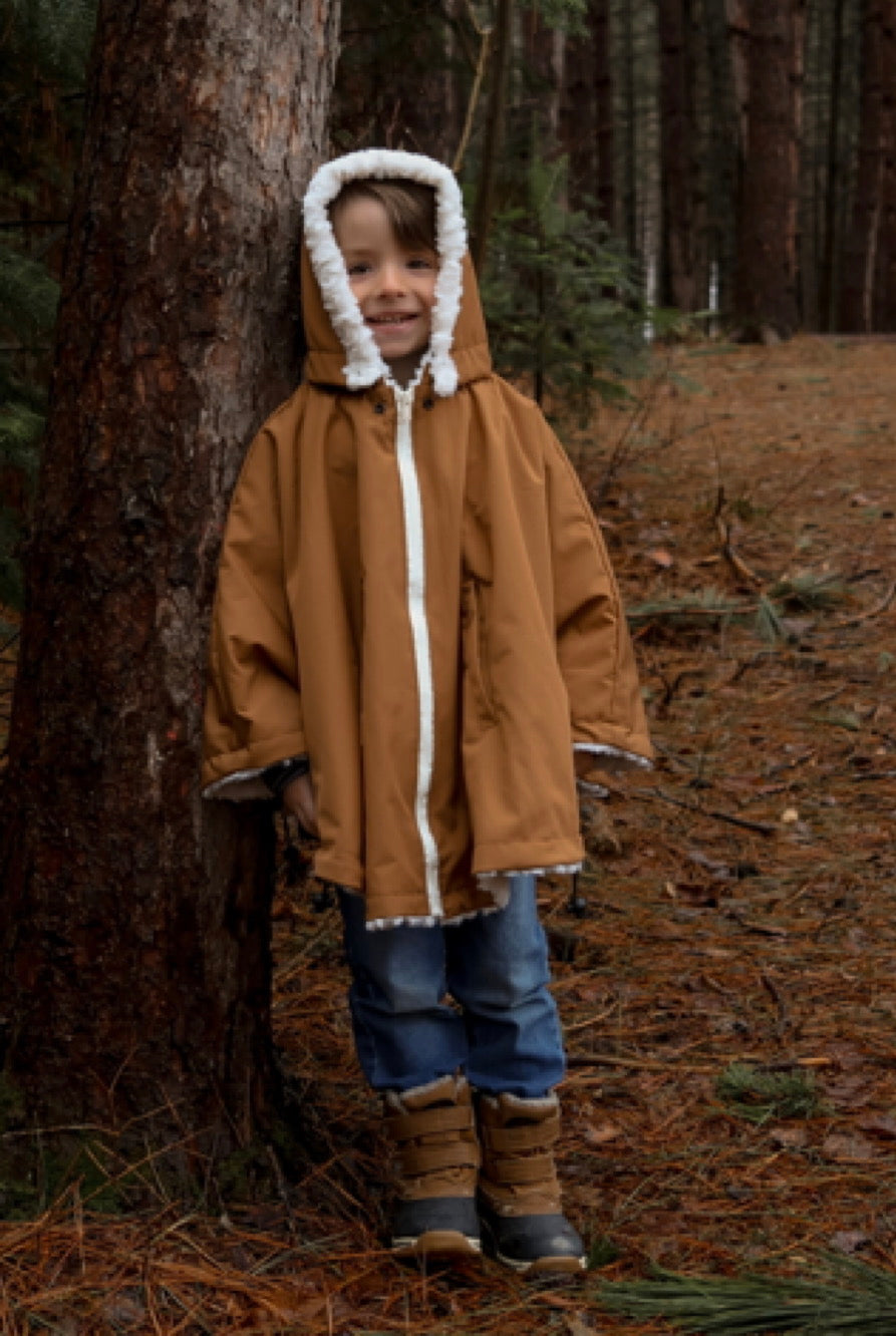 Poncho hybride 3 en 1 - Cappucino