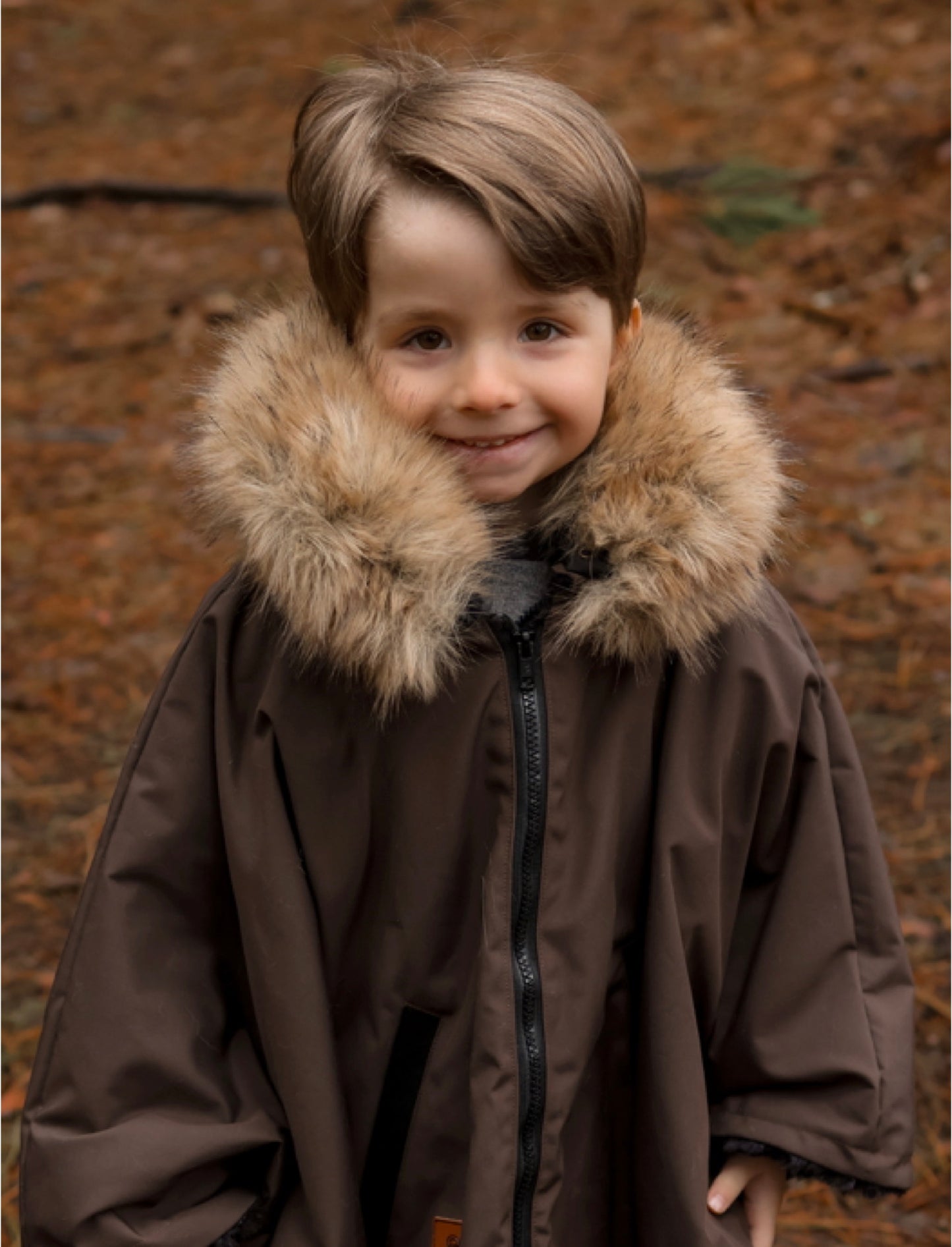 Poncho hybride 3 en 1 - Noisette