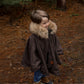 Poncho hybride 3 en 1 - Noisette
