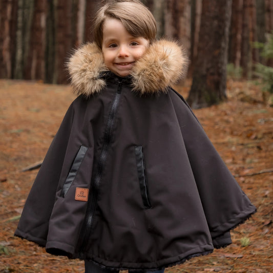 Poncho hybride 3 en 1 - Noir