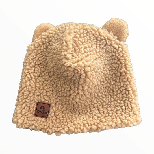 Tan Sherpa Bear Hat